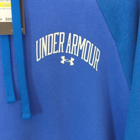 MEN'S Under armor wood mark rival fleece hoodie - Picture 2 of 5